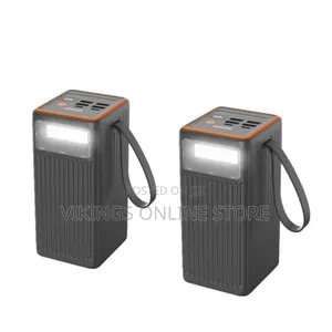 60000mAh 65W Power Bank a Vertical Ribbed Texture Built-in LED Display