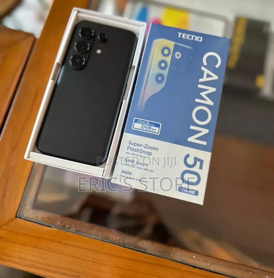 New Tecno Camon 50 Pro 256 GB Black