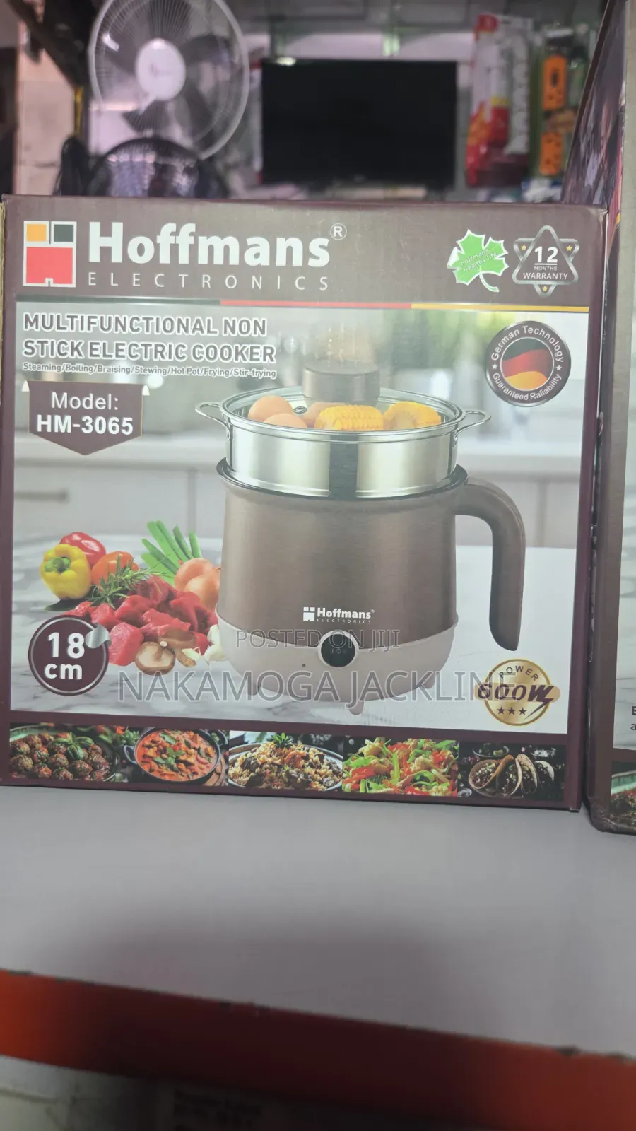 Hoffmans Non Stick Electric Cooker HM-3065