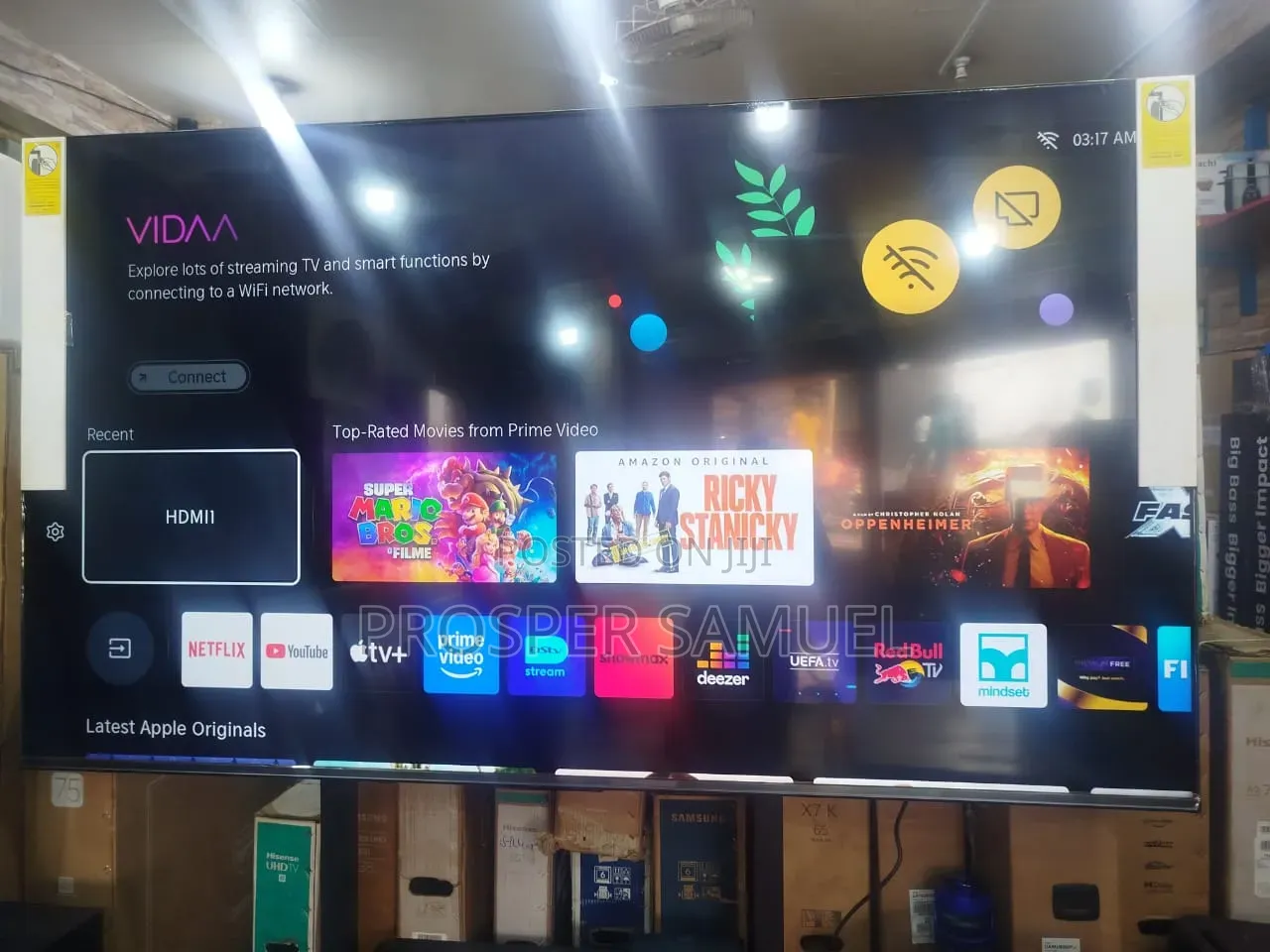 Hisense 75 Inches Frameless Uhd4k Qled TV