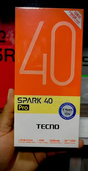 New Tecno Spark 40 Pro 256 GB Black