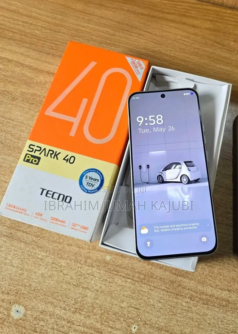 New Tecno Spark 40 Pro 256 GB Black