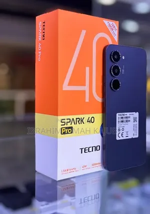 New Tecno Spark 40 Pro 256 GB Black