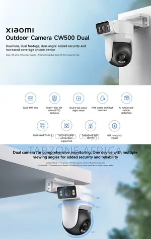 XIAOMI Outdoor Camera CW500 Dual | AI Human Detection | Alarm Function
