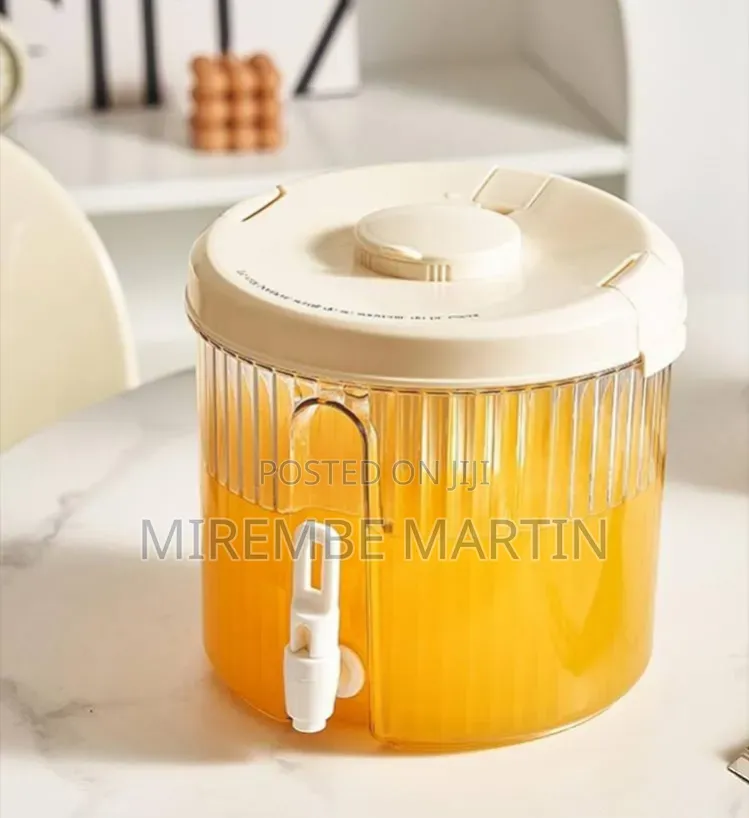 4L Large Capacity Plastic Beverage Dispenser, Drink Dispenser