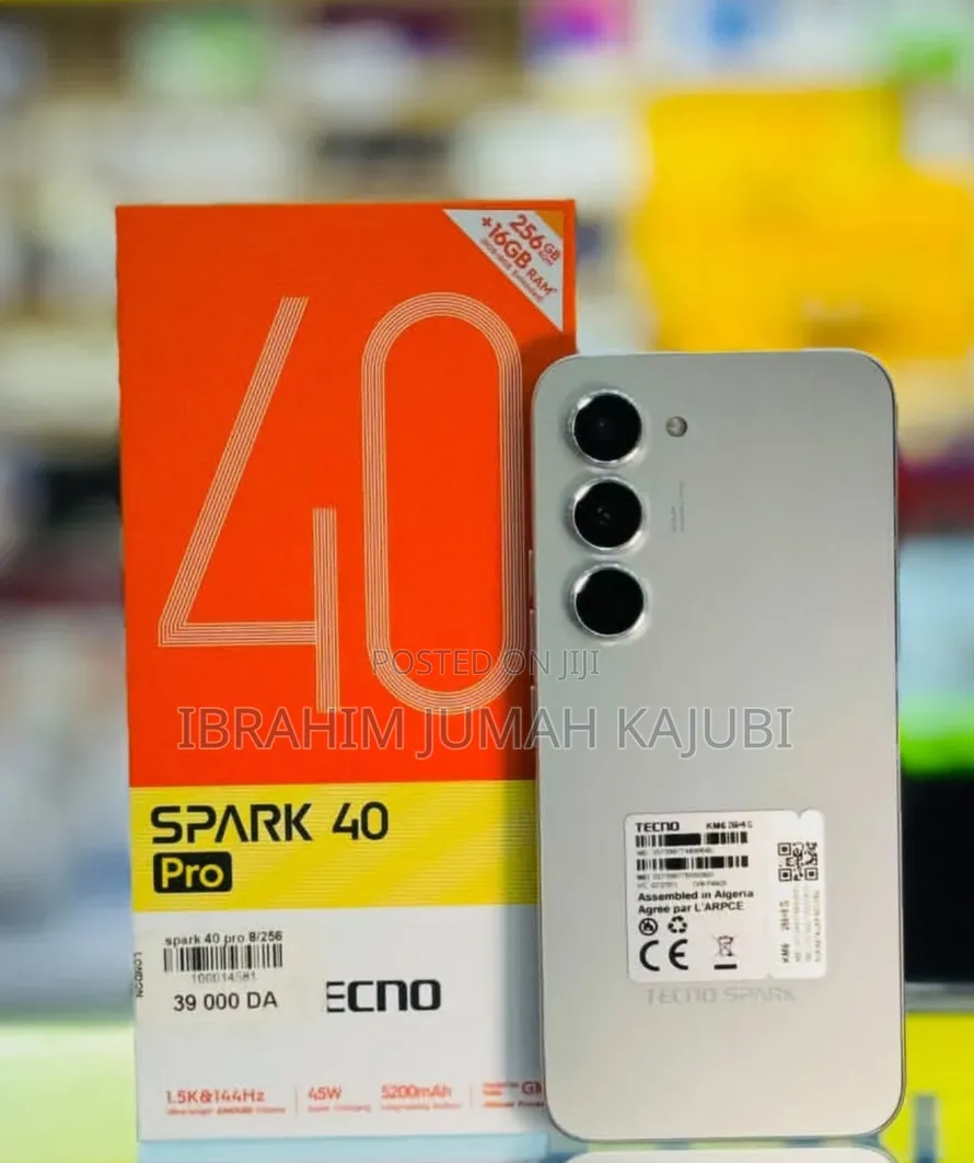 New Tecno Spark 40 Pro 256 GB White