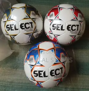 Original Select Leather Ball Playing Football -White/Multicolor