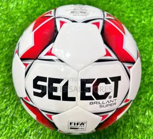 Original Select Leather Ball Playing Football -White/Multicolor
