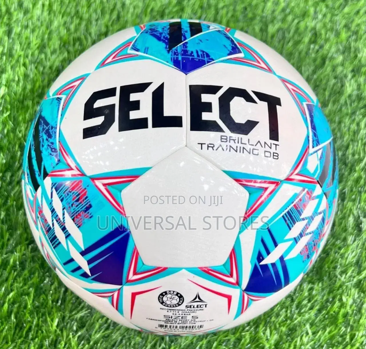 Original Select Leather Ball Playing Football -White/Multicolor