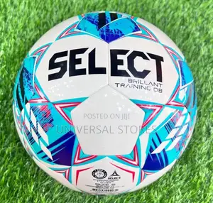 Original Select Leather Ball Playing Football -White/Multicolor
