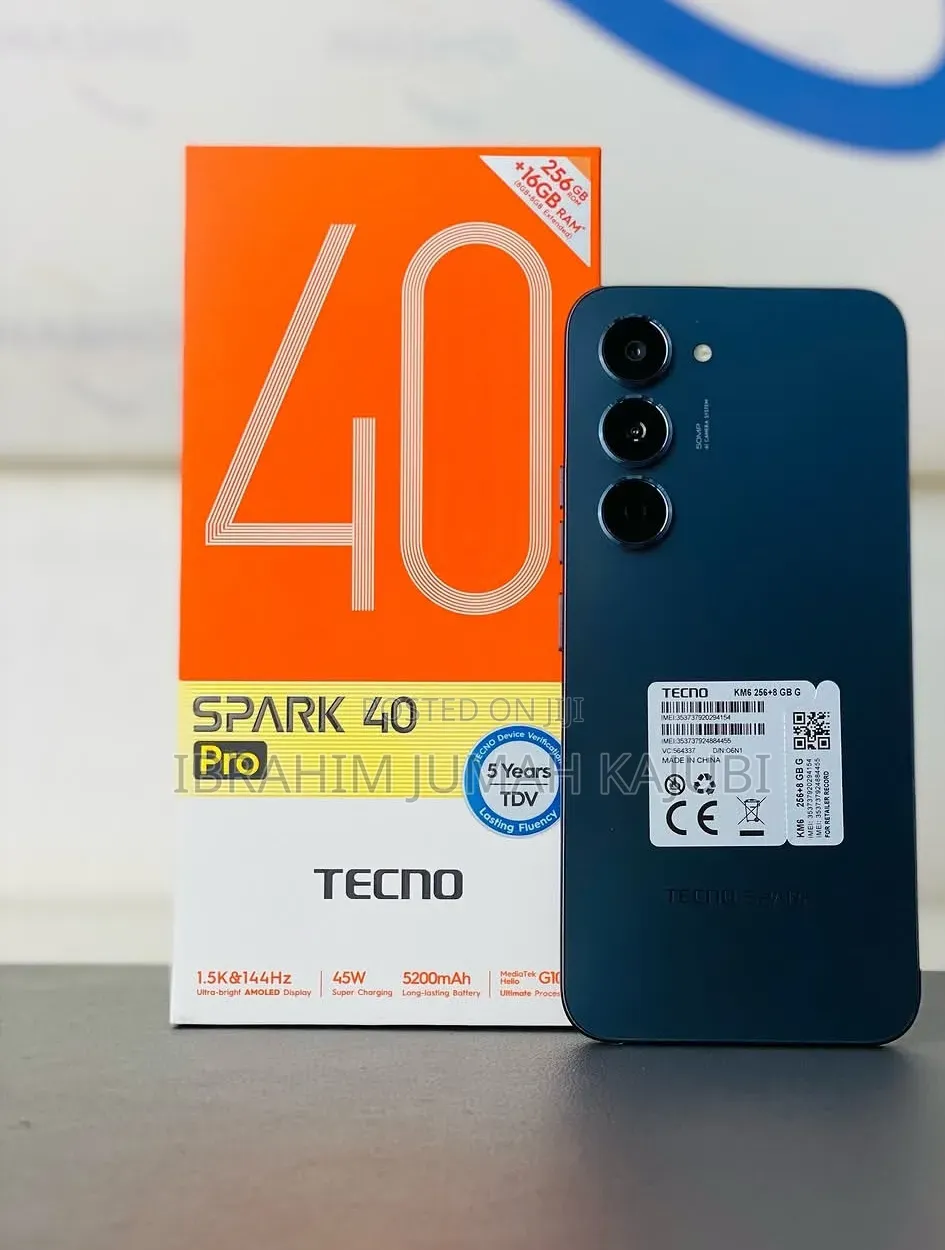New Tecno Spark 40 Pro 256 GB Blue