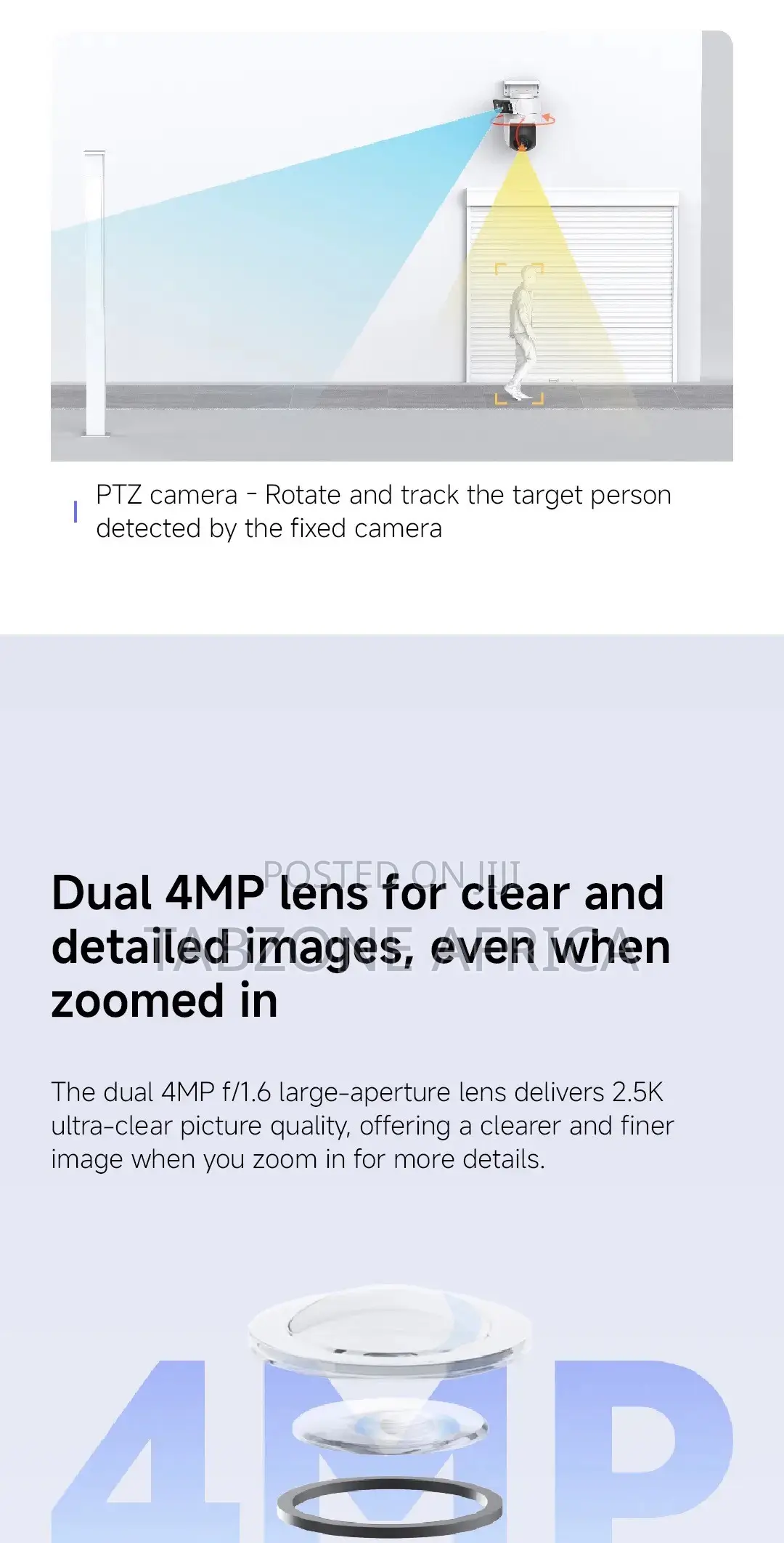XIAOMI Outdoor Camera CW500 Dual | AI Human Detection | Alarm Function
