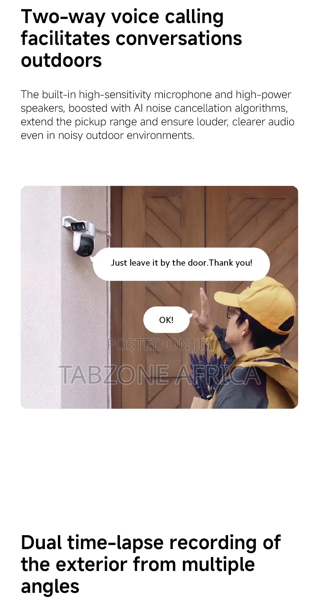 XIAOMI Outdoor Camera CW500 Dual | AI Human Detection | Alarm Function