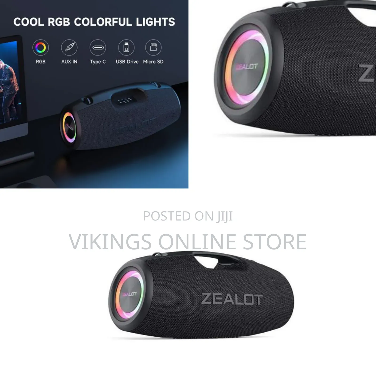 Zealot S78, a Portable Wireless Bluetooth Speaker With Heavy Bass