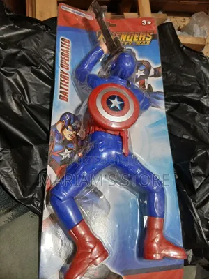 Crawling Captain America Action Spider Man