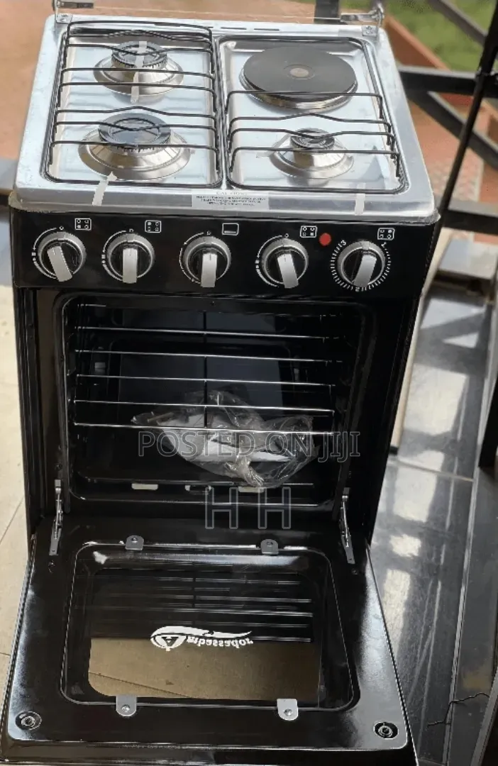 Ambassador 4-Burner Freestanding Cooker (3 Gas + 1 Electric)
