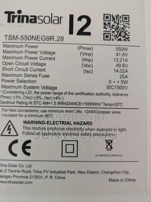 550w Solar Panel