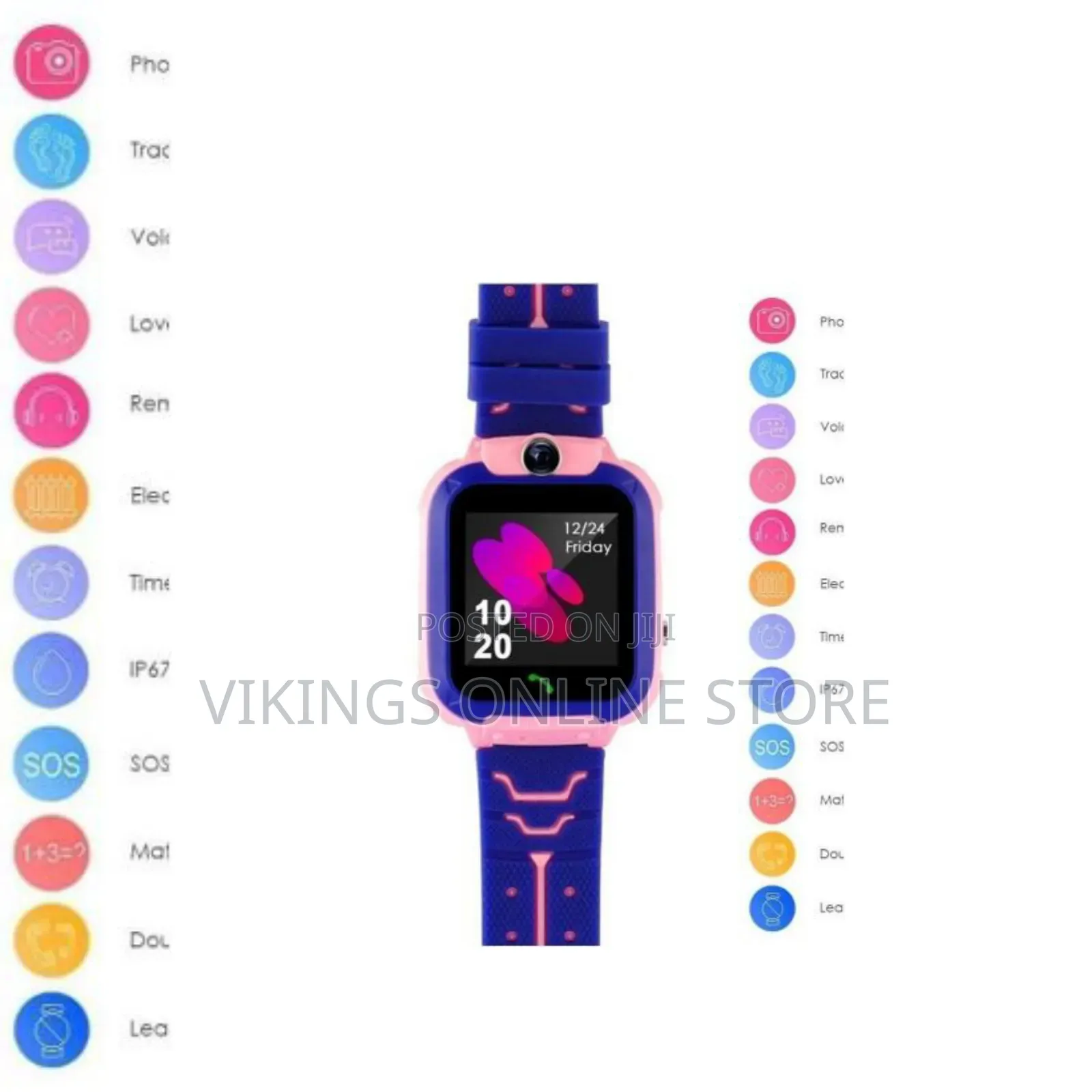 Q12 Kids' Waterproof Smart Watch With a Touch Screen, Camera, and SOS