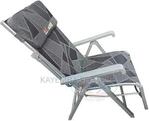 Folding Zero Gravity Reclining Lounge Chair & Bed With Cushion