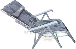 Folding Zero Gravity Reclining Lounge Chair & Bed With Cushion