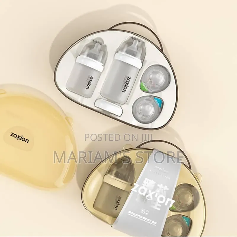 Anti-Colic Baby Bottle Gift Set, Which Includes Heat-Resistant Glass