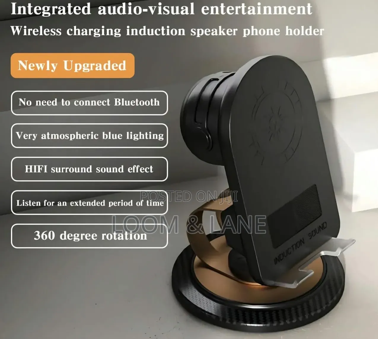 5-in-1 Wireless Induction Speaker Phone Holder