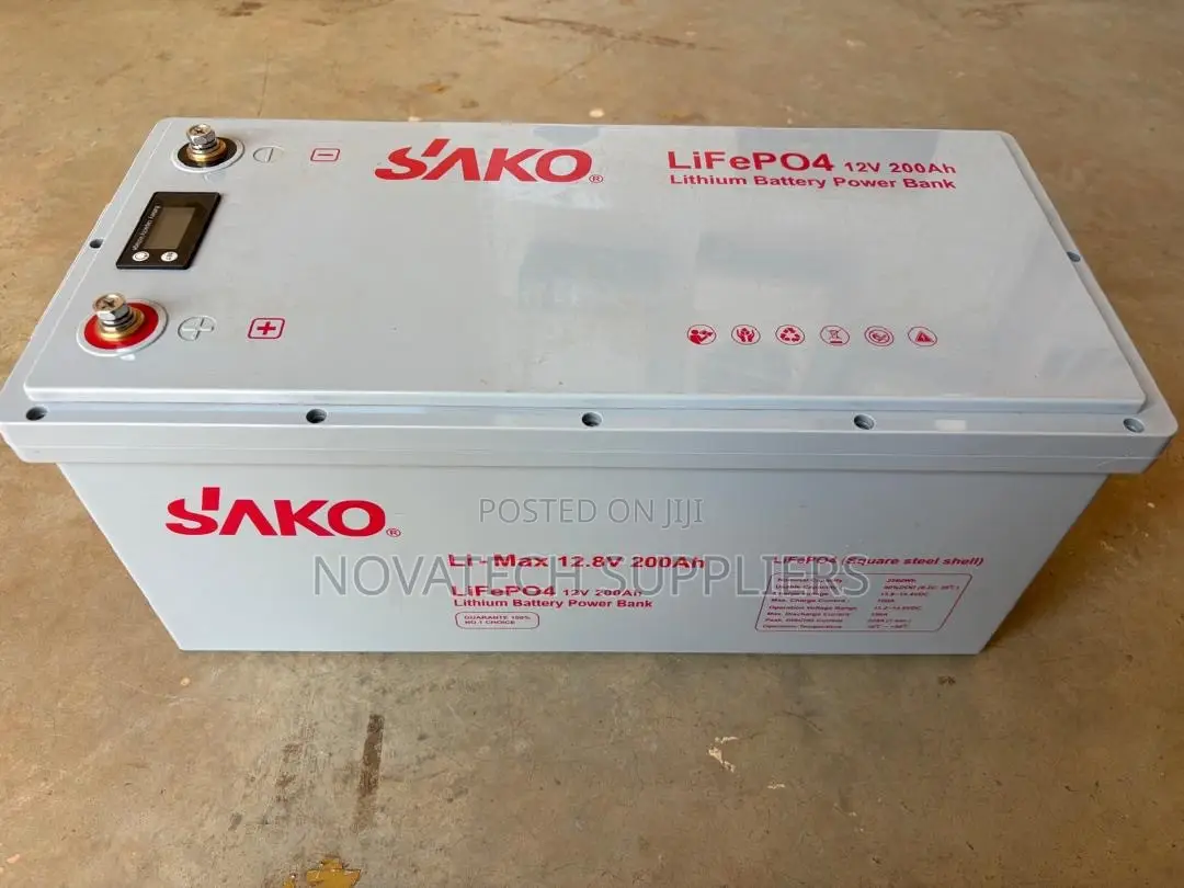 SAKO 12.8V 200Ah 2.56kWh LiFePO4 Lithium Solar Battery