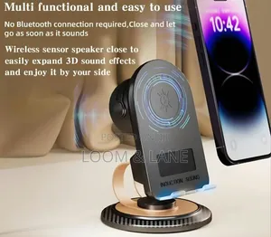 5-in-1 Wireless Induction Speaker Phone Holder