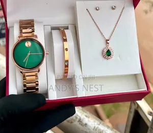 Movado Ladies Watch With a Bangle and a Necklace