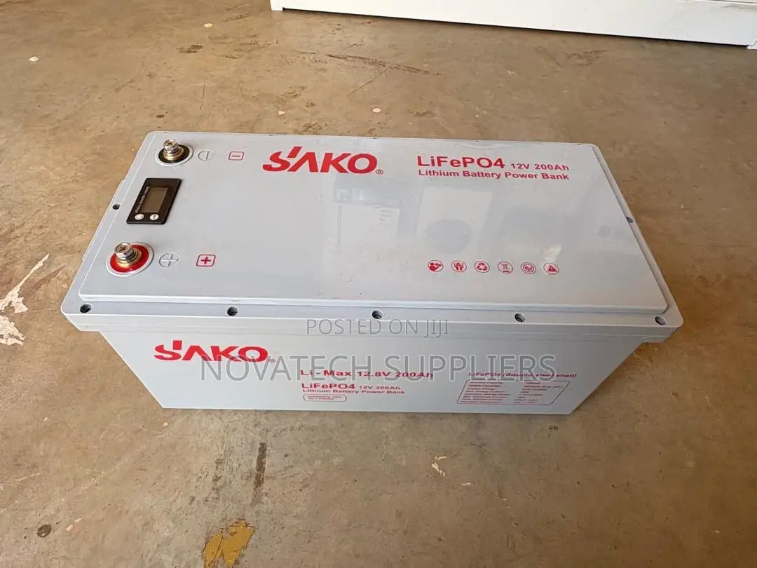 SAKO 12V 200Ah Lithium Solar Battery 2560Wh – 90% DoD