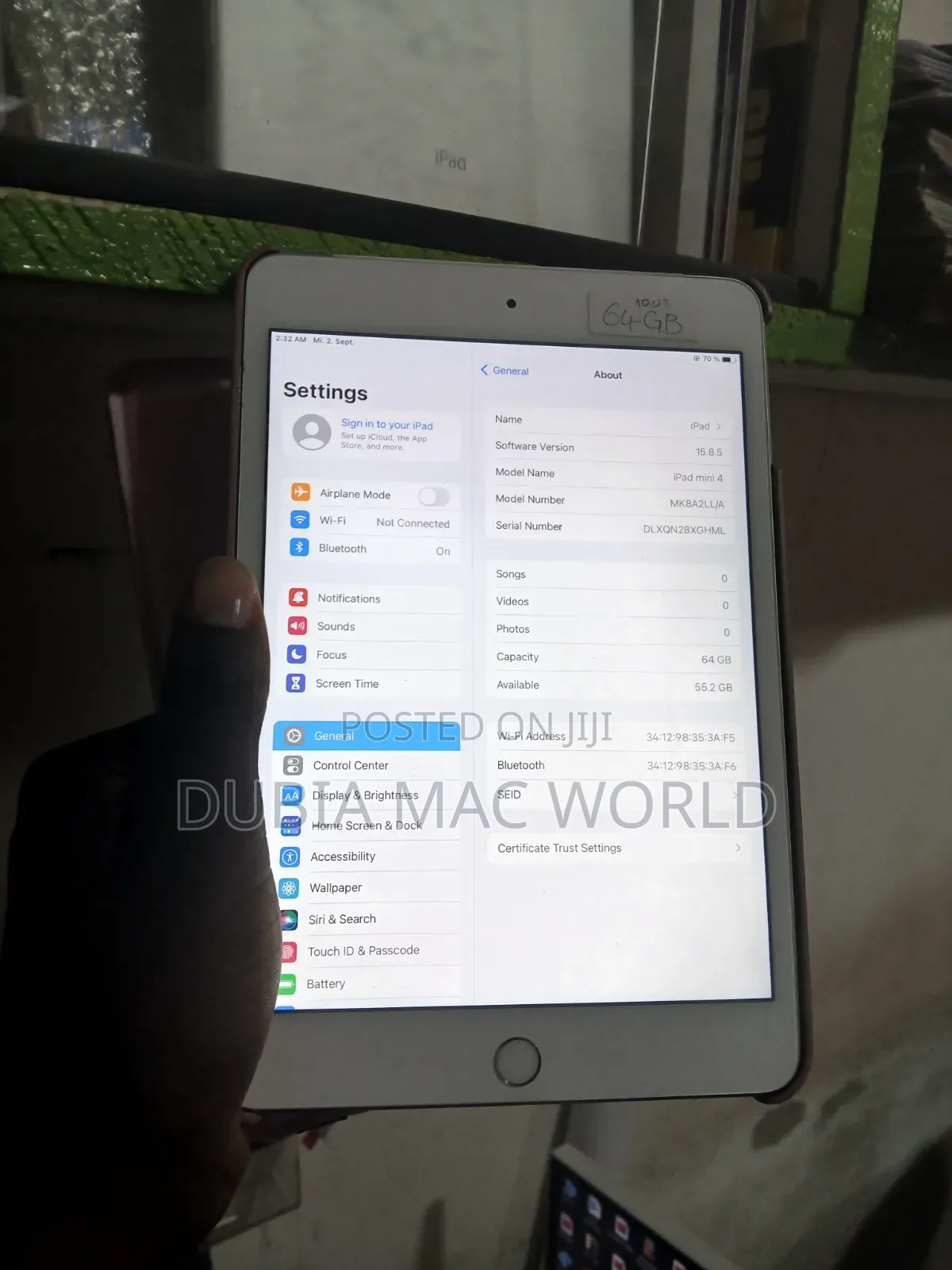 Apple iPad mini 4 64 GB White