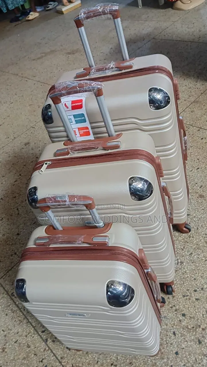 Early Bird Plastic Suitcases Brown