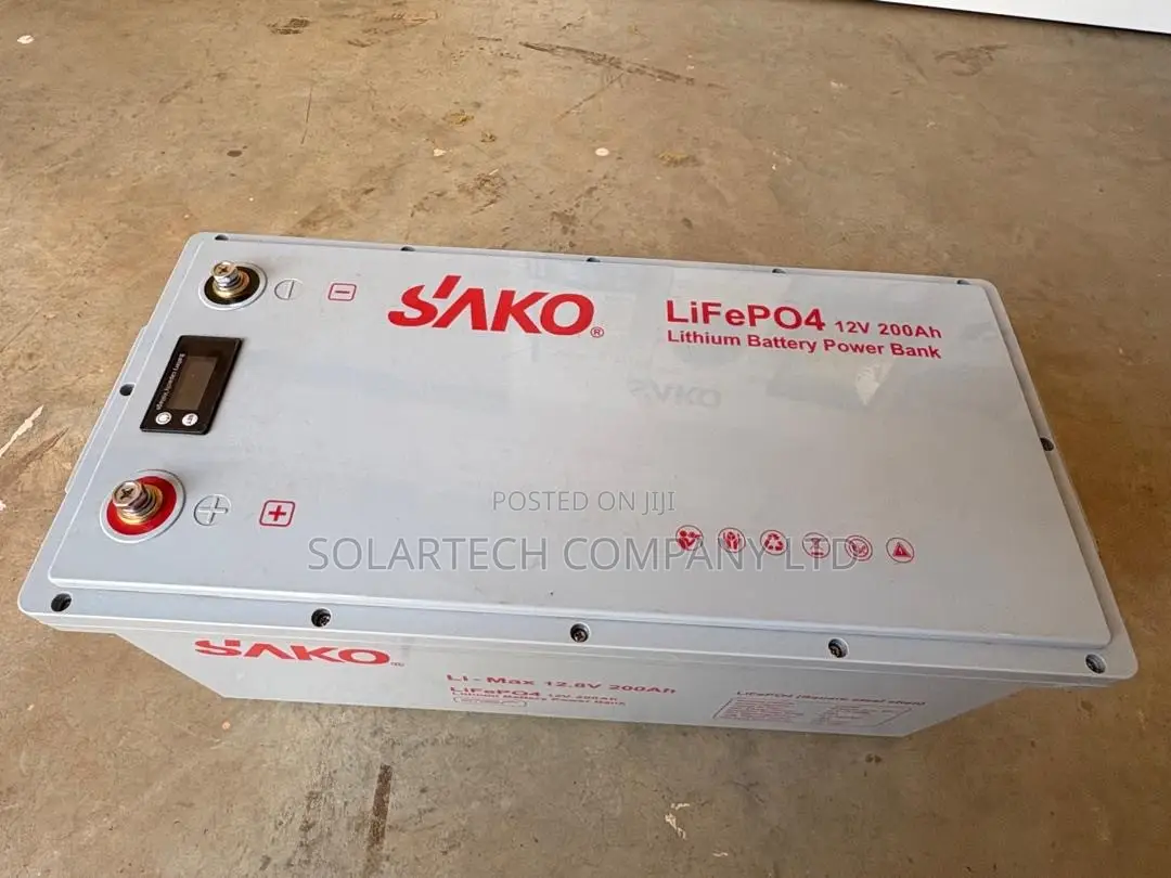 SAKO 12.8V 200Ah 2.56kWh LiFePO4 Lithium Solar Battery