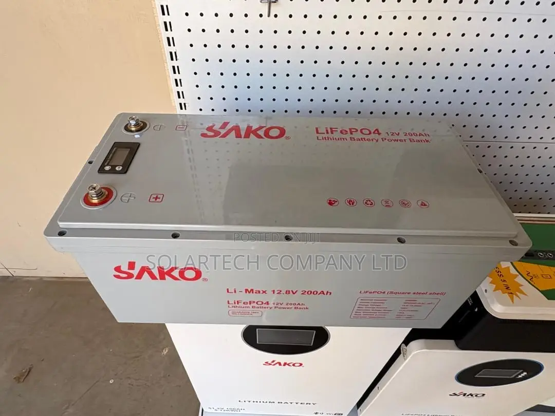 SAKO 2.56kWh 12.8V 200Ah LiFePO4 Battery – 150A Discharge