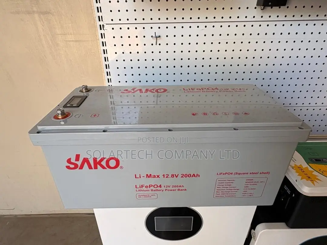 SAKO 2.56kWh 12.8V 200Ah LiFePO4 Battery – 150A Discharge