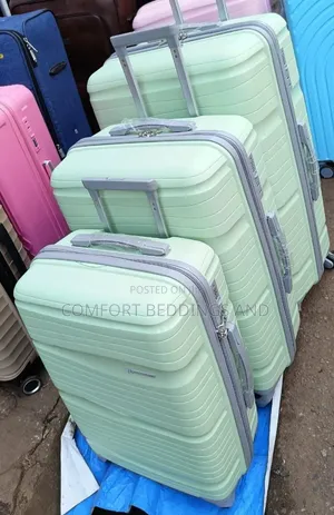 Rubber Suitcase Set Light Green