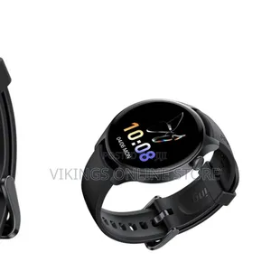 Oraimo Watch ER ( OSW-42), a Round-Dial Smartwatch a Black Silicone