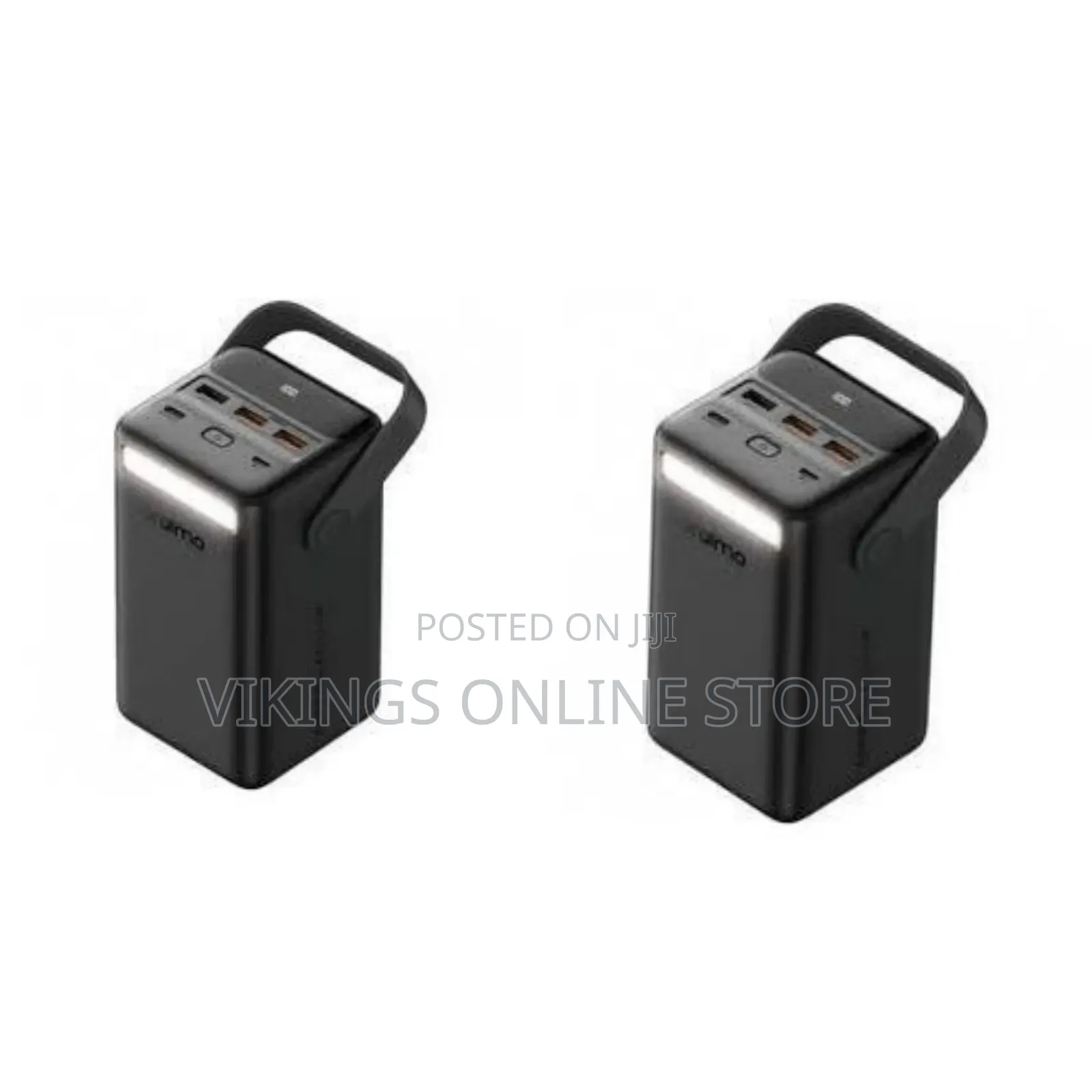 500 50000mAh 22.5W Power Bank, a Black Portable High-Capacity Charger