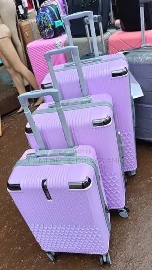 Plastuc Suitcase Set Light Purple