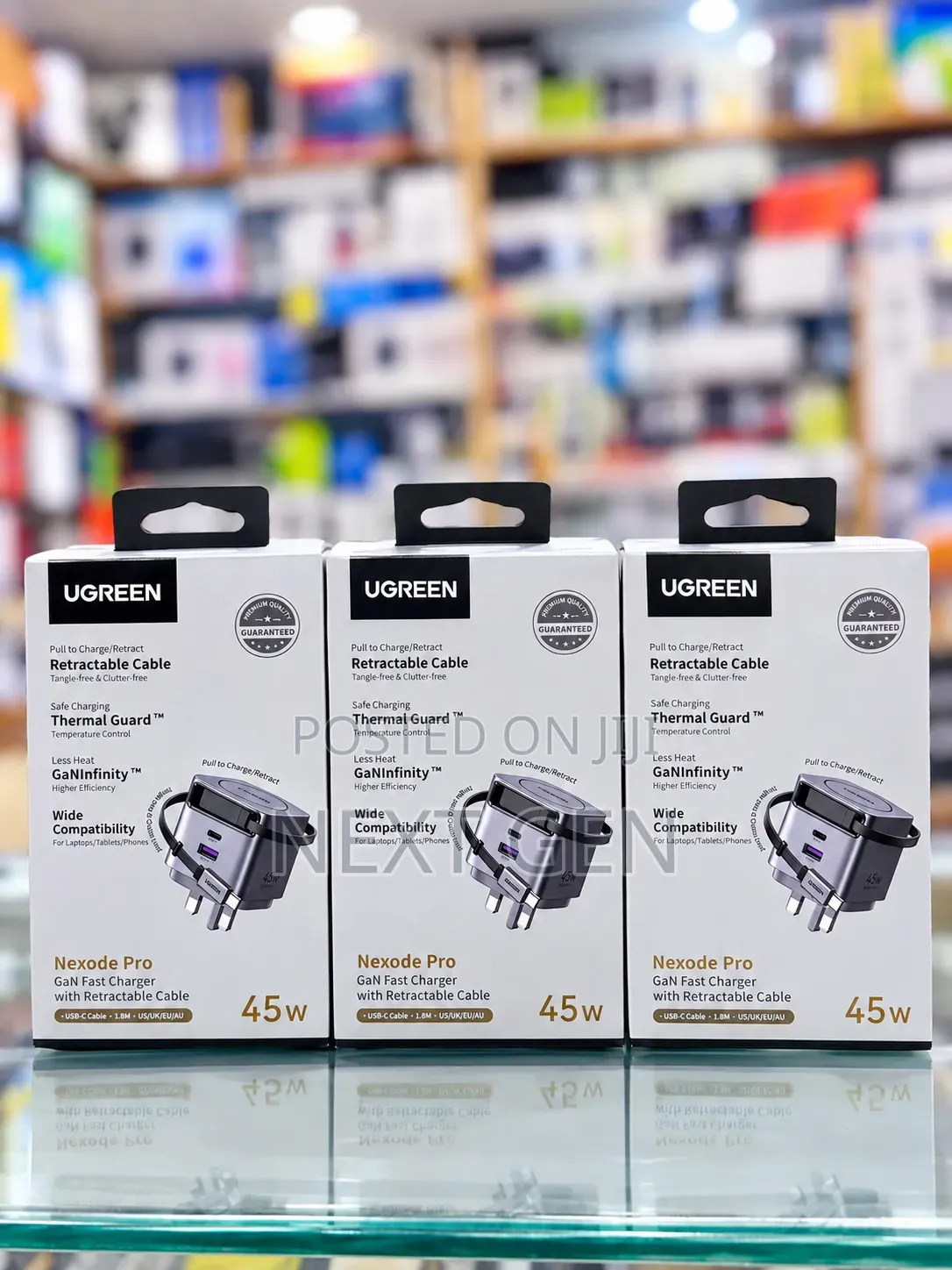 UGREEN Nexode Pro GaN Fast Charger With Retractable Cable