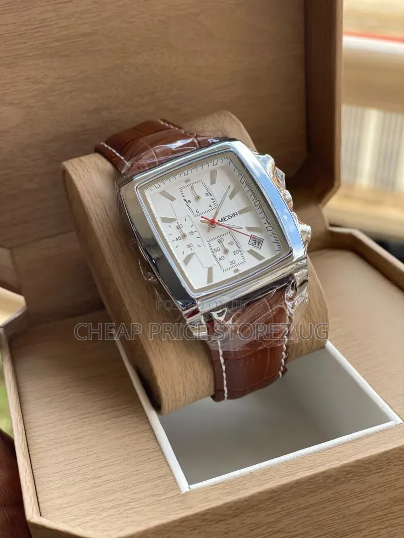 This Is a Megir Men's Analog Chronograph Rectangular Quartz Watch