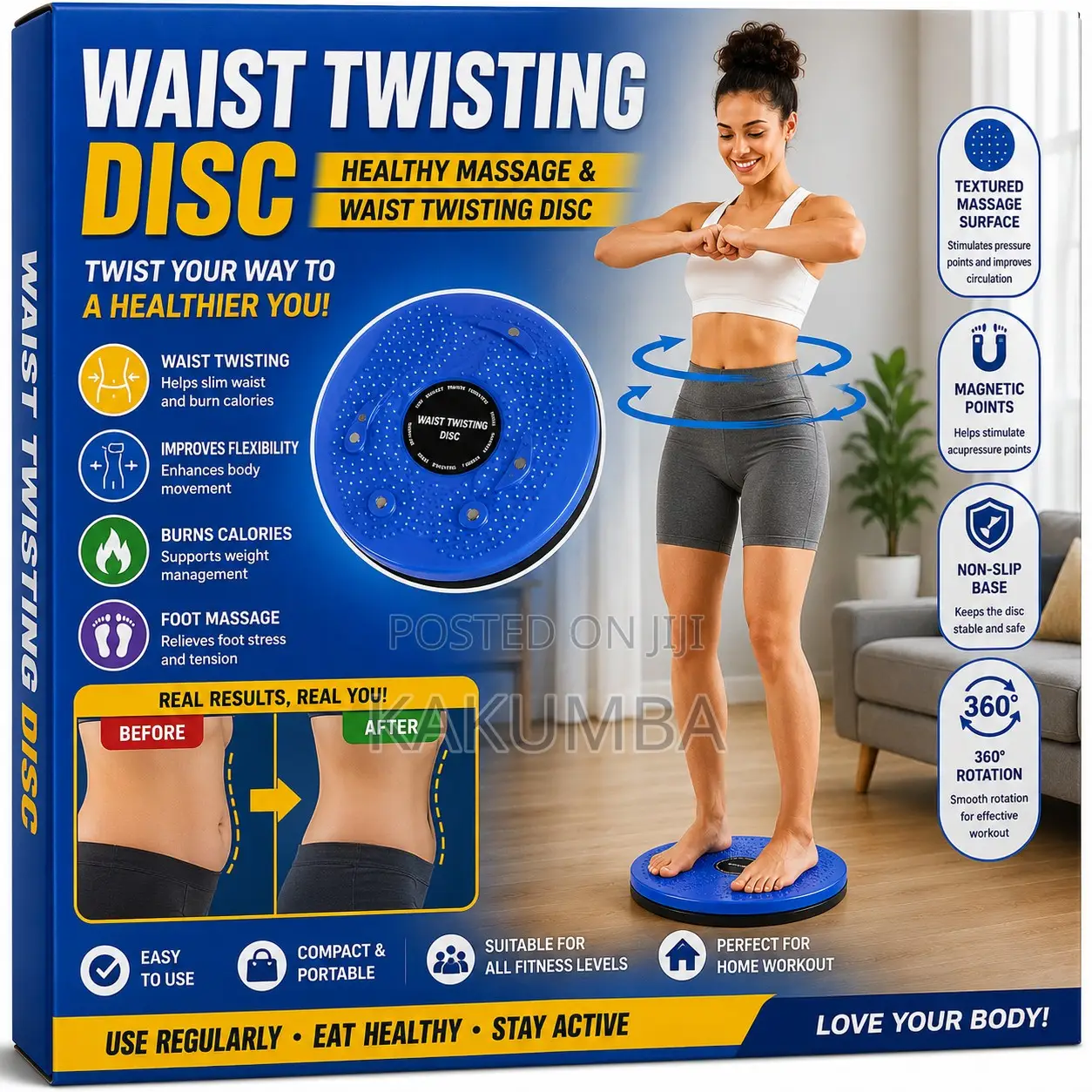 Waist Twisting & Massage Disc – Brand New