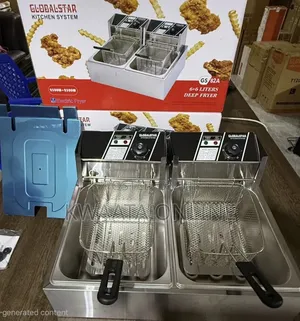 Globalstar GS-82A Double Deep Fryer – 6L + 6L Electric Frying Machine