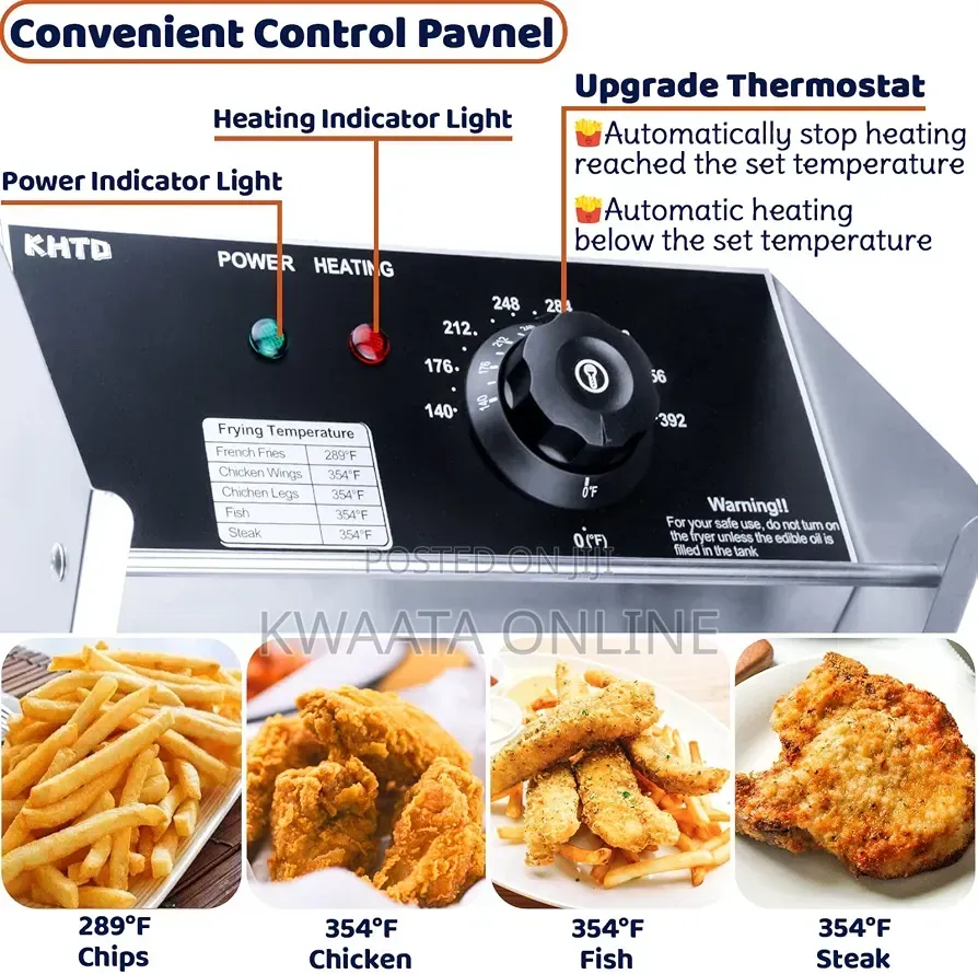 Globalstar GS-82A Double Deep Fryer – 6L + 6L Electric Frying Machine