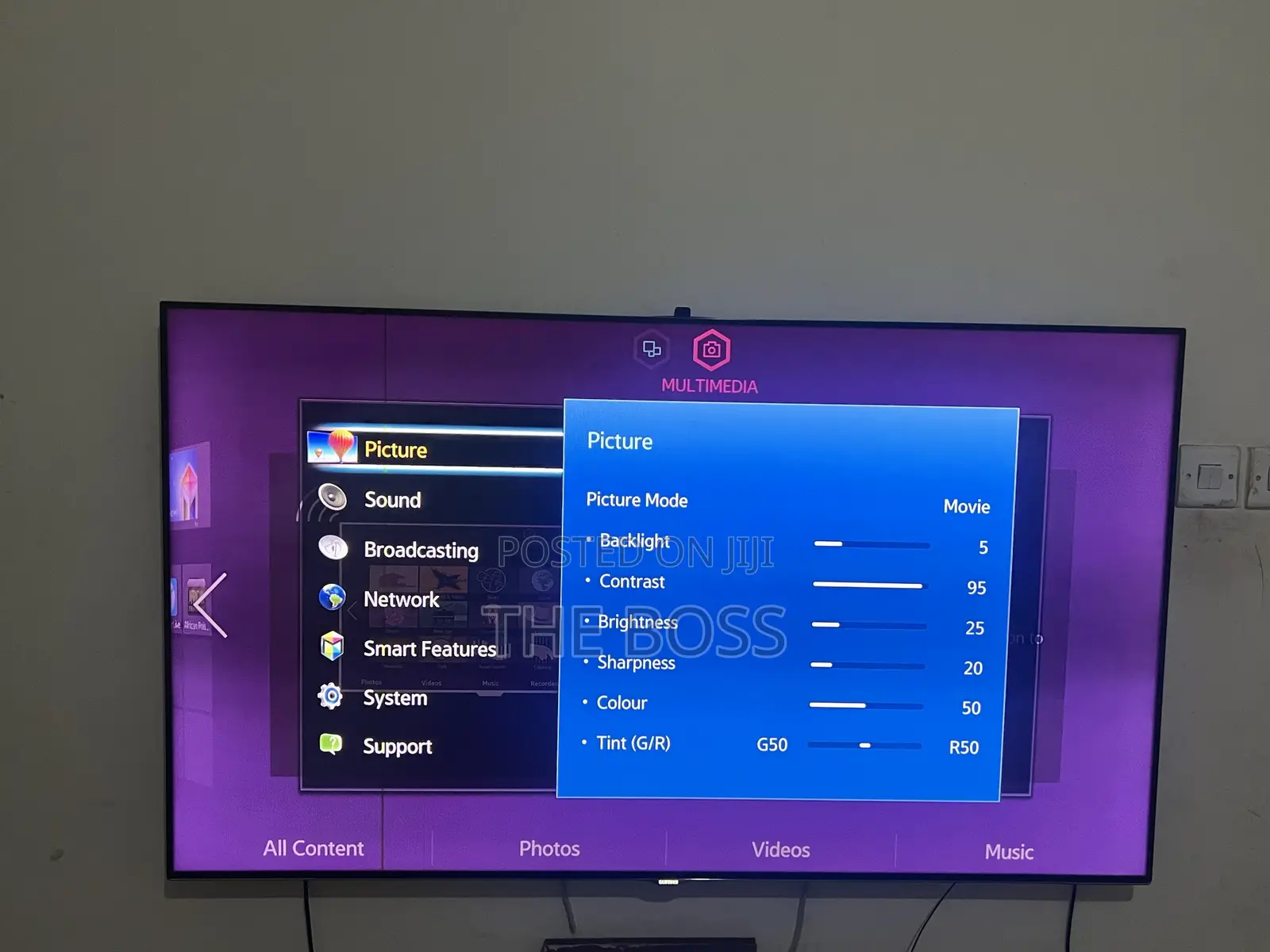 Samsung TV and JBL Deep Bass