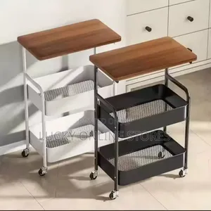 Metal & Wood Serving Trolley