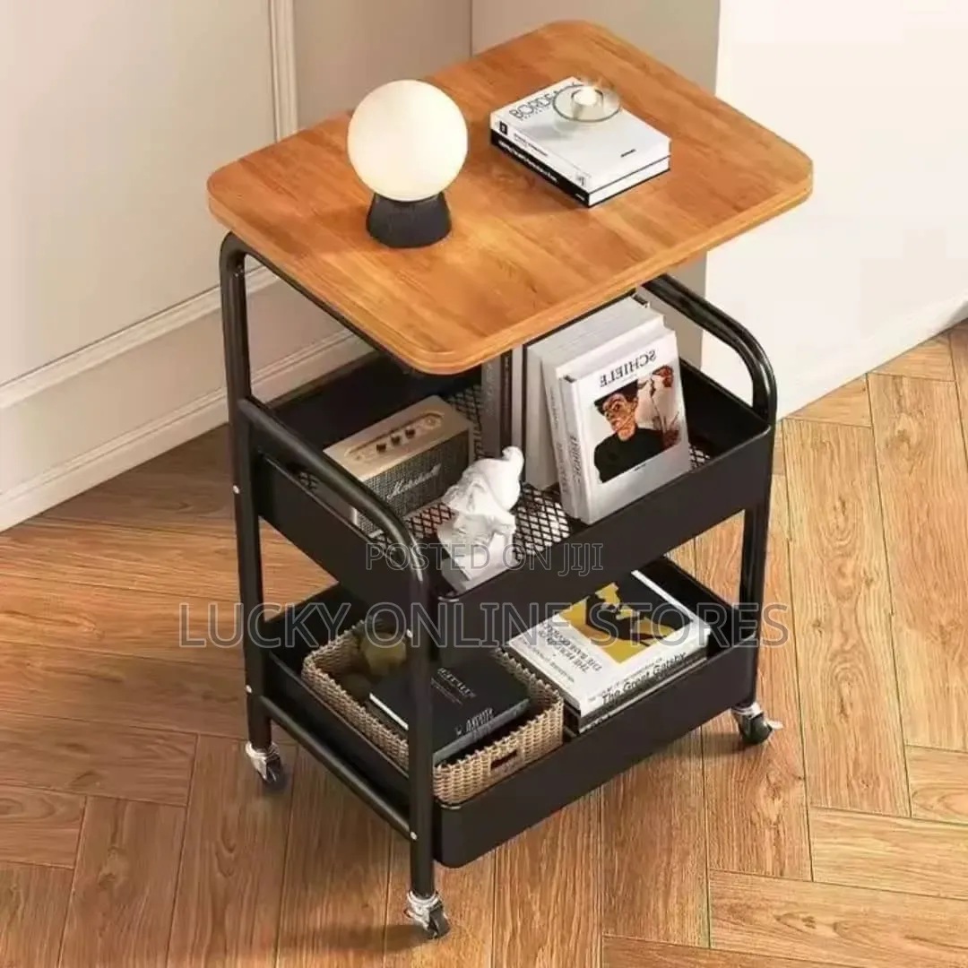 Metal & Wood Serving Trolley