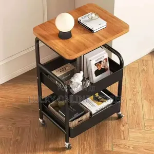 Metal & Wood Serving Trolley