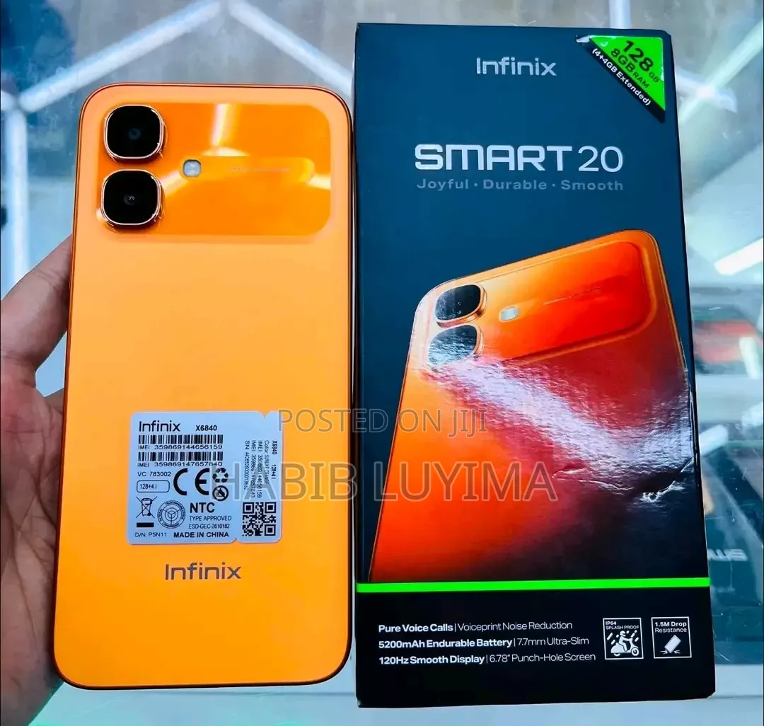New Infinix Smart 20 128 GB Orange