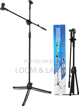 Adjustable Floor-Standing Tripod Microphone Boom Arm Stand